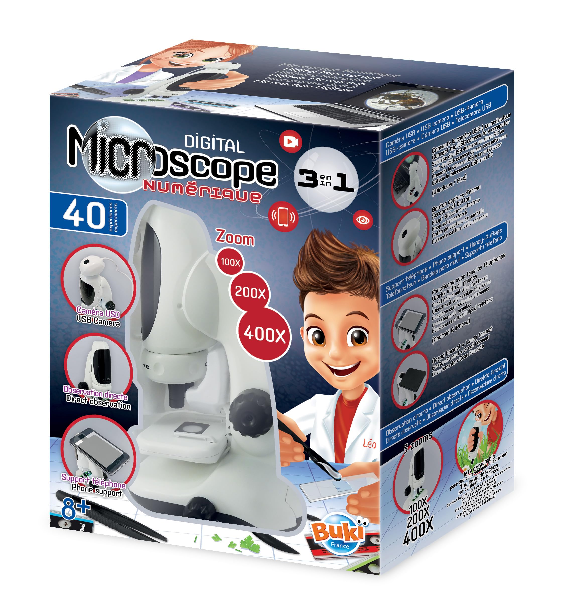 Buki France MR700 - Digital Microscope 3-in-1