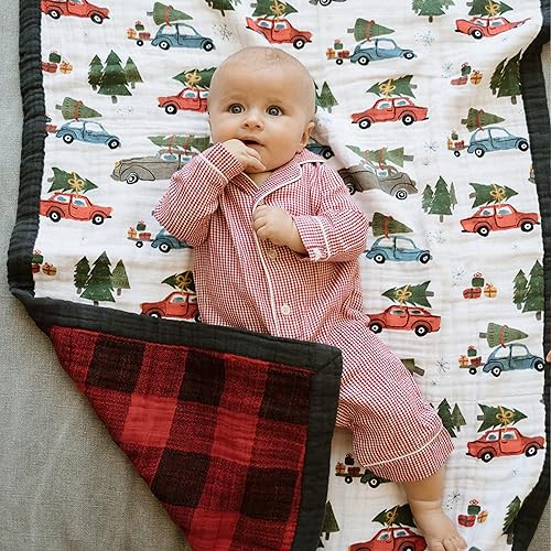 Vista 157 de Little Unicorn - Colcha para recién nacido, tela de muselina ultrasuave de varias capas, regalo para recién nacidos y para usar en cualquier lugar