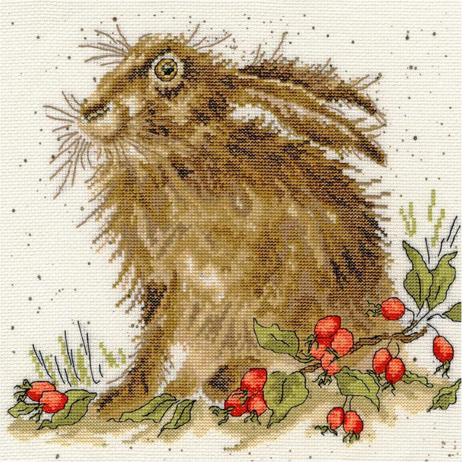 Bothy Threads Cross Stitch Kit - Wrendale Designs - Hippy Hare