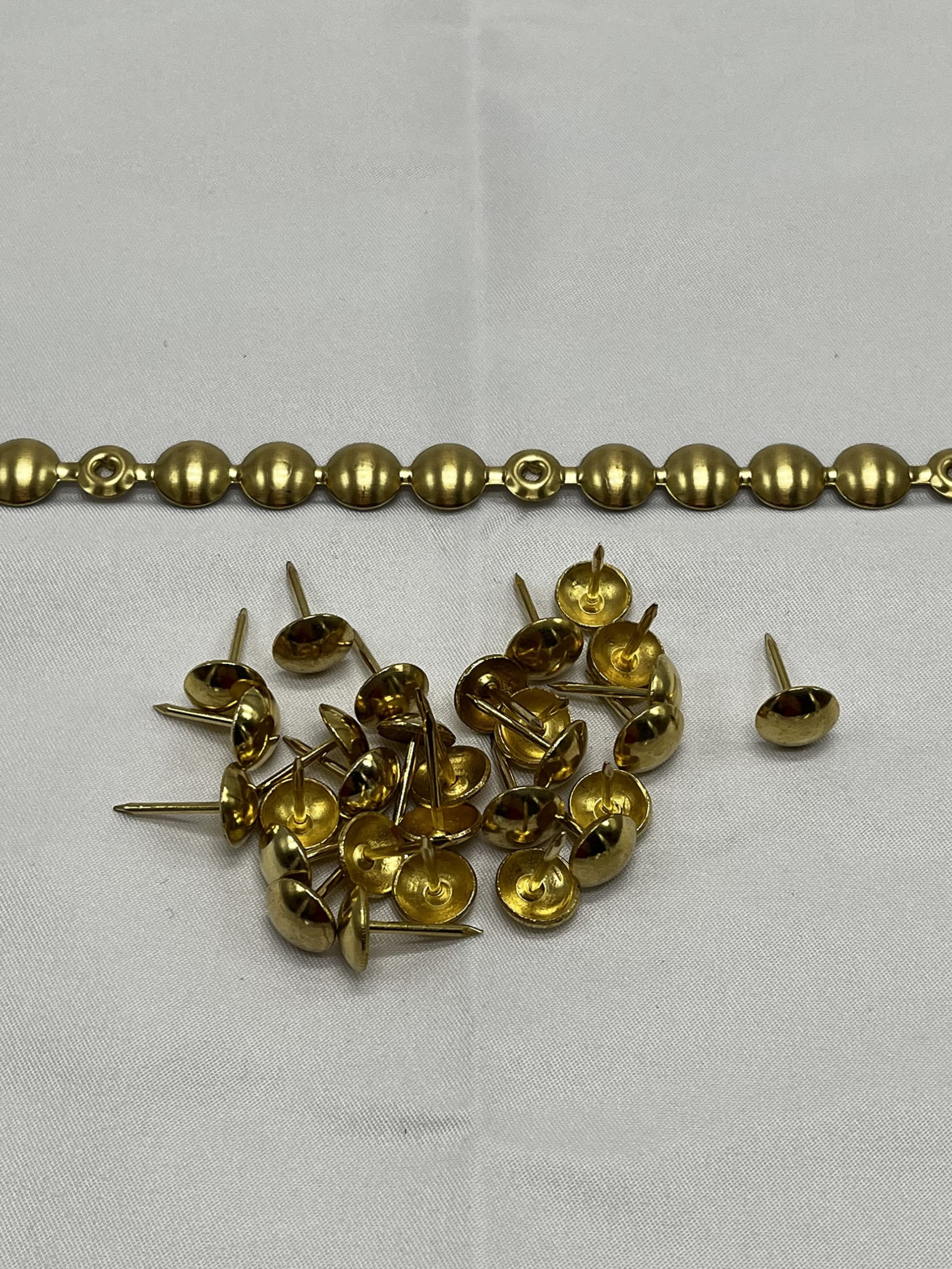 Laneys Supplies Brass/Gold Laneys Upholstery Nail Strip With Studs (1, )