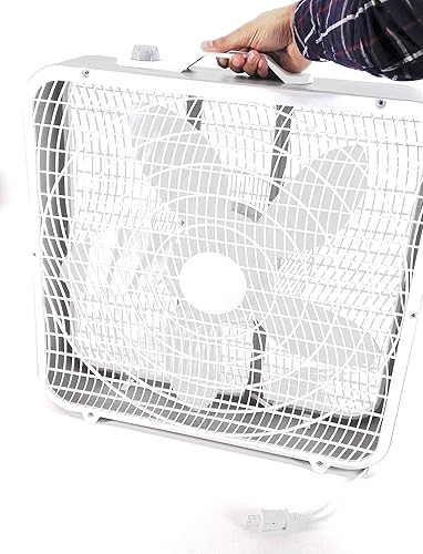 Miniatura 3 de UW UNIWARE THE NAME YOU TRUST 8062 Ventilador de piso portátil de 3 velocidades de 20 pulgadas, funcionamiento silencioso, 125 V