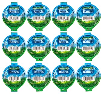 Hidden Valley Original Ranch Dressing 1.25 oz. Dipping Cup | Gluten-Free | Kosher | Made In America | 12 Count