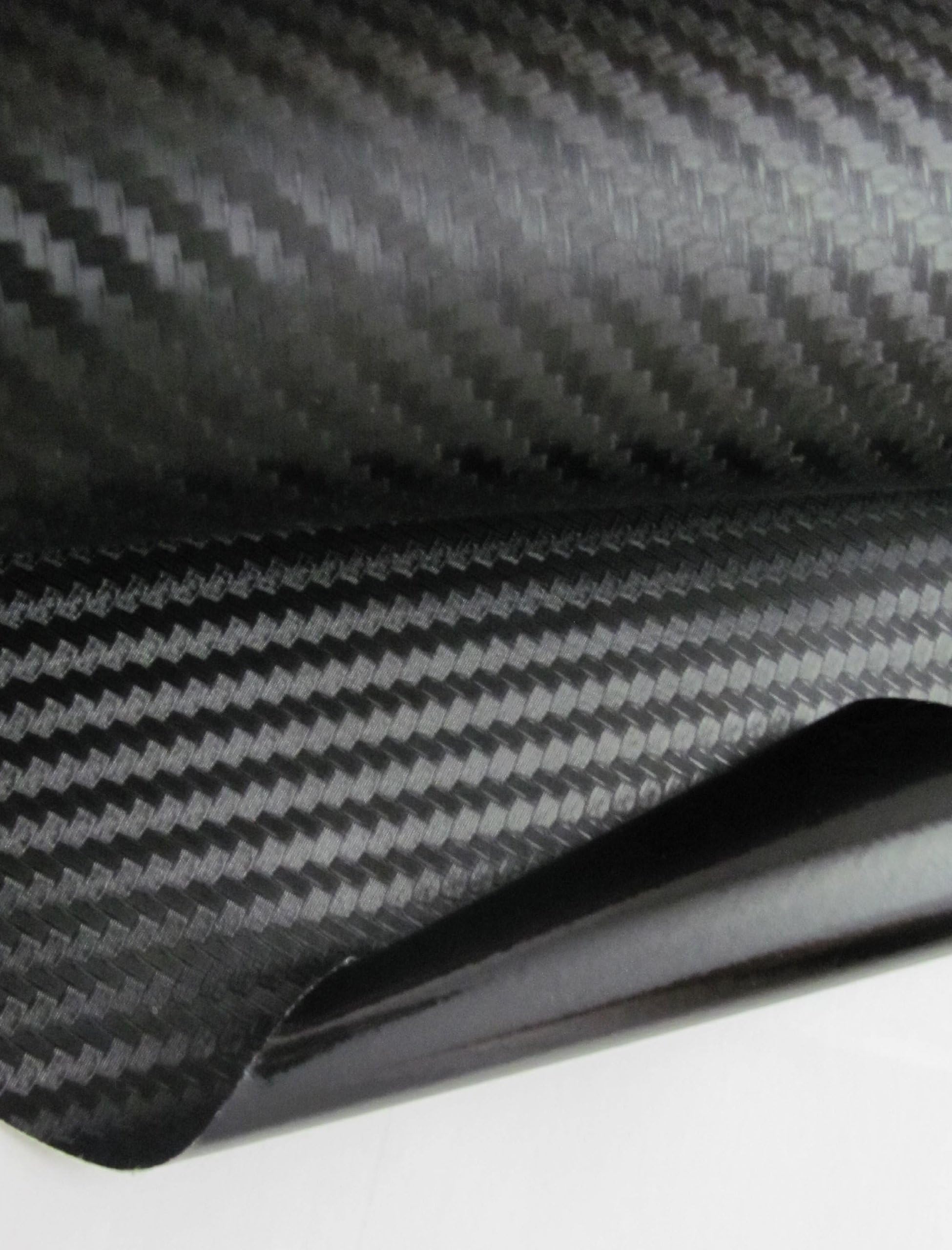 Black Carbon Fiber Vinyl Wrap - Outdoor rated for automotive use - 48" x 60 "