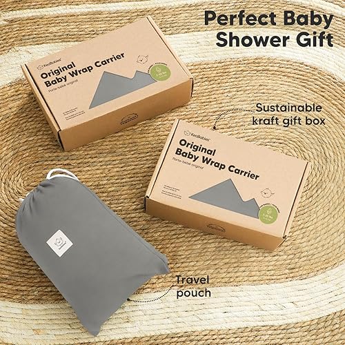 Miniatura 132 de KeaBabies - Portabebés fular original todo en 1 para recién nacidos a niños pequeños, fácil de llevar, manos libres, ligero, transpirable envolturas