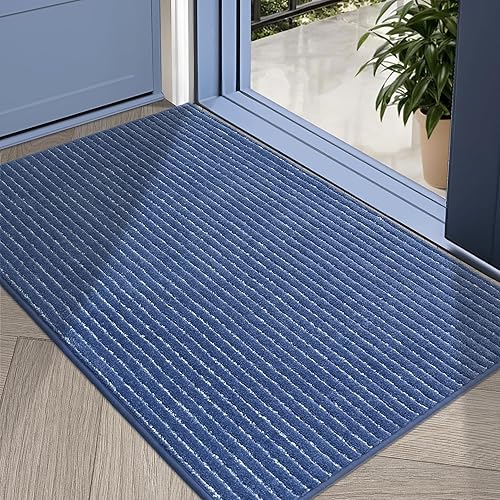 Vista 17 de COSY HOMEER Tapete antideslizante para puerta de entrada, para uso en interiores, tapete absorbente para puerta delantera, tapete de entrada lavable