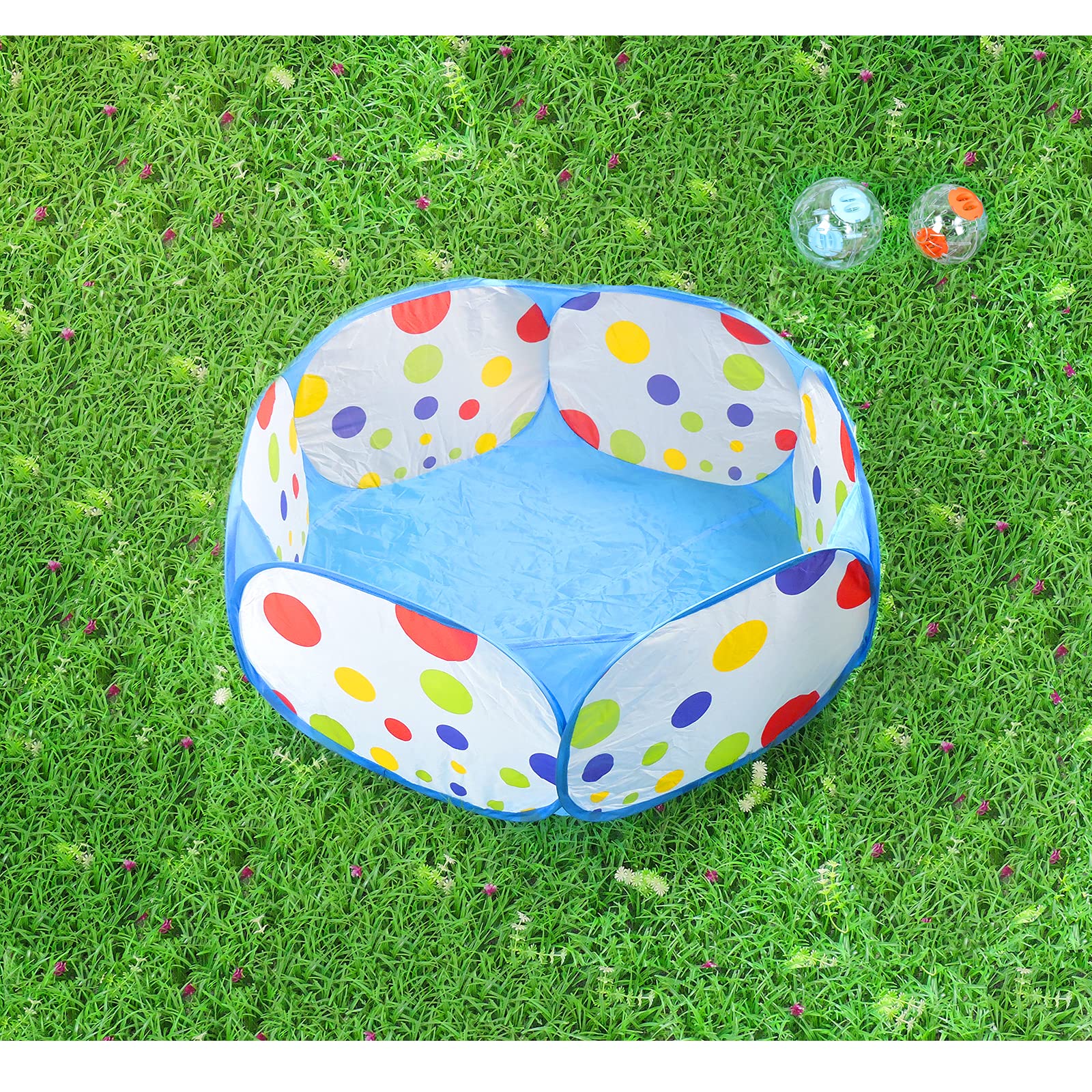 Andiker Recinto per Piccoli Animali, Portatile Recinzione per Esercizi all'Aperto Pop-Up Recinzioni, Recinto Pieghevole Tenda per Porcellini d'India, Criceti, Cincillà, Ricci e Conigli (Blu)