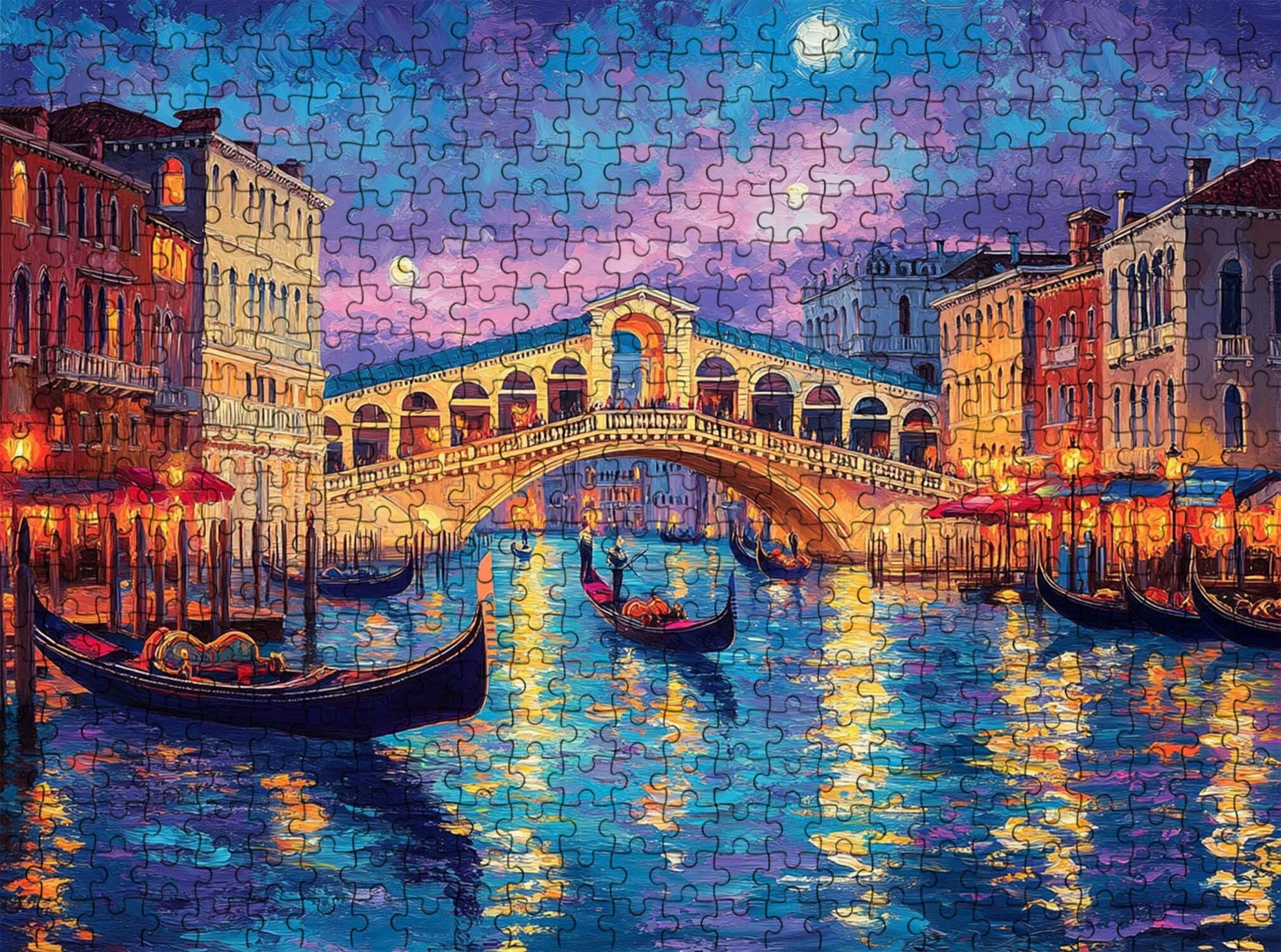 ponte sogno-2 Puzzle 1000 Pezzi per Adulti, Puzzle in Legno - Collezione Classica con Poster Incluso - Sfida di Concentrazione e Passatempo Antistress, Gioco Educativo per Famiglia, 75 x 50 cm f0-835