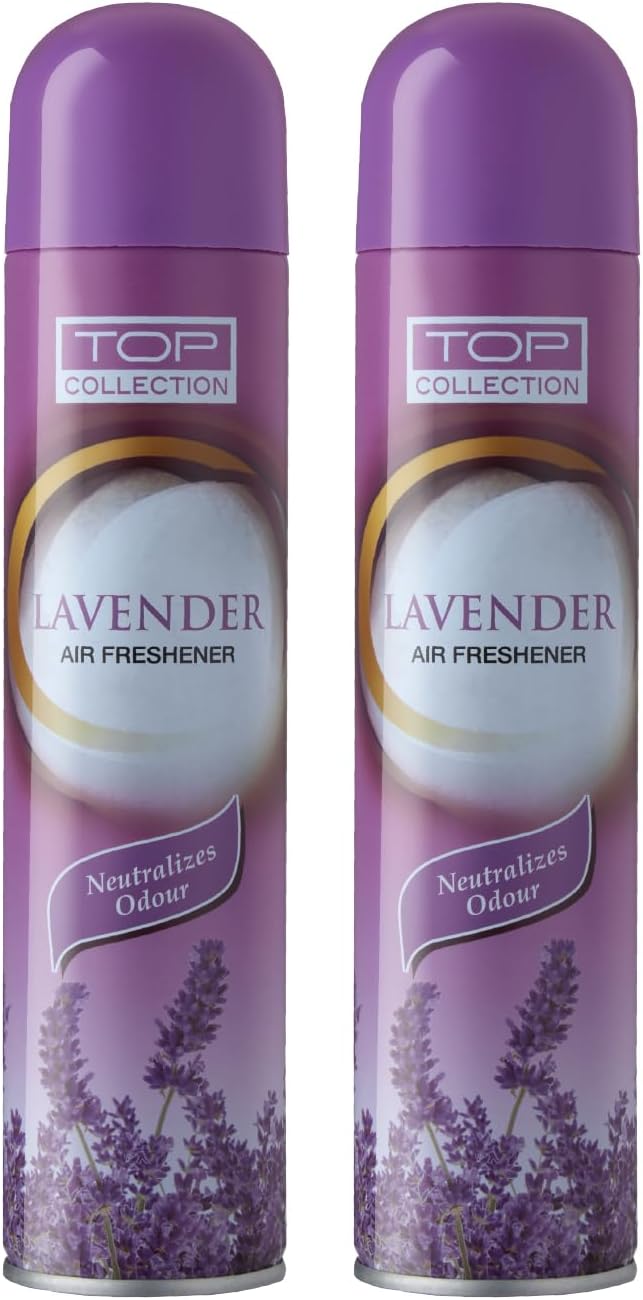 Air Freshener - Lavender 300ml (Pack of 2) | Made in U.A.E | Soothing Eucalyptus, Musk & Tonka Fragrance | Arabic Scent | Room Spray for Home & Office