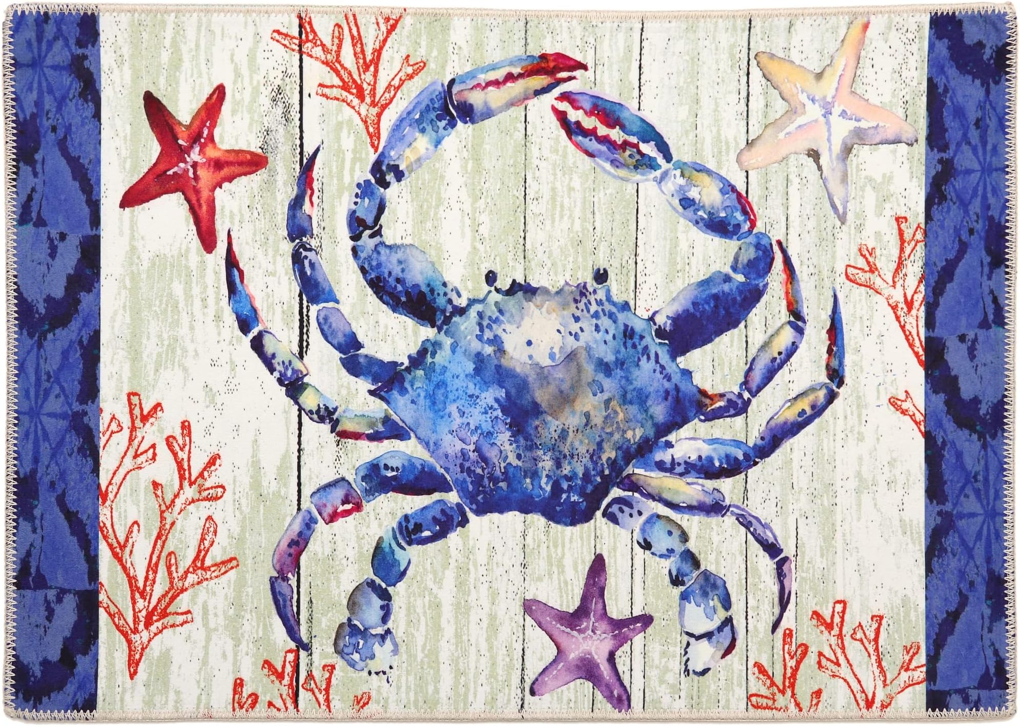 Amazon.com: Jellybean Indigo Crab Accent Rug 20 x 30 inches : Home ...