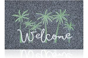 JJUUYOU Palm Tree Outdoor Welcome Mat