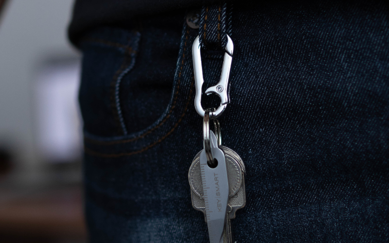 Key Smart Carabiner Clip for Keys - Quick Release Mini Carabiner
