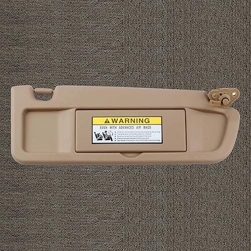 Miniatura 10 de Dasbecan Parasol para el lado izquierdo del conductor beige compatible con Honda Civic 2006-2011, reemplaza # 83280-SNA-W01ZB