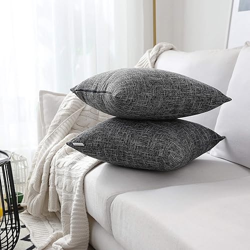 Miniatura 4 de Funda de cojín Kevin Textile Star de lino suave y sólida