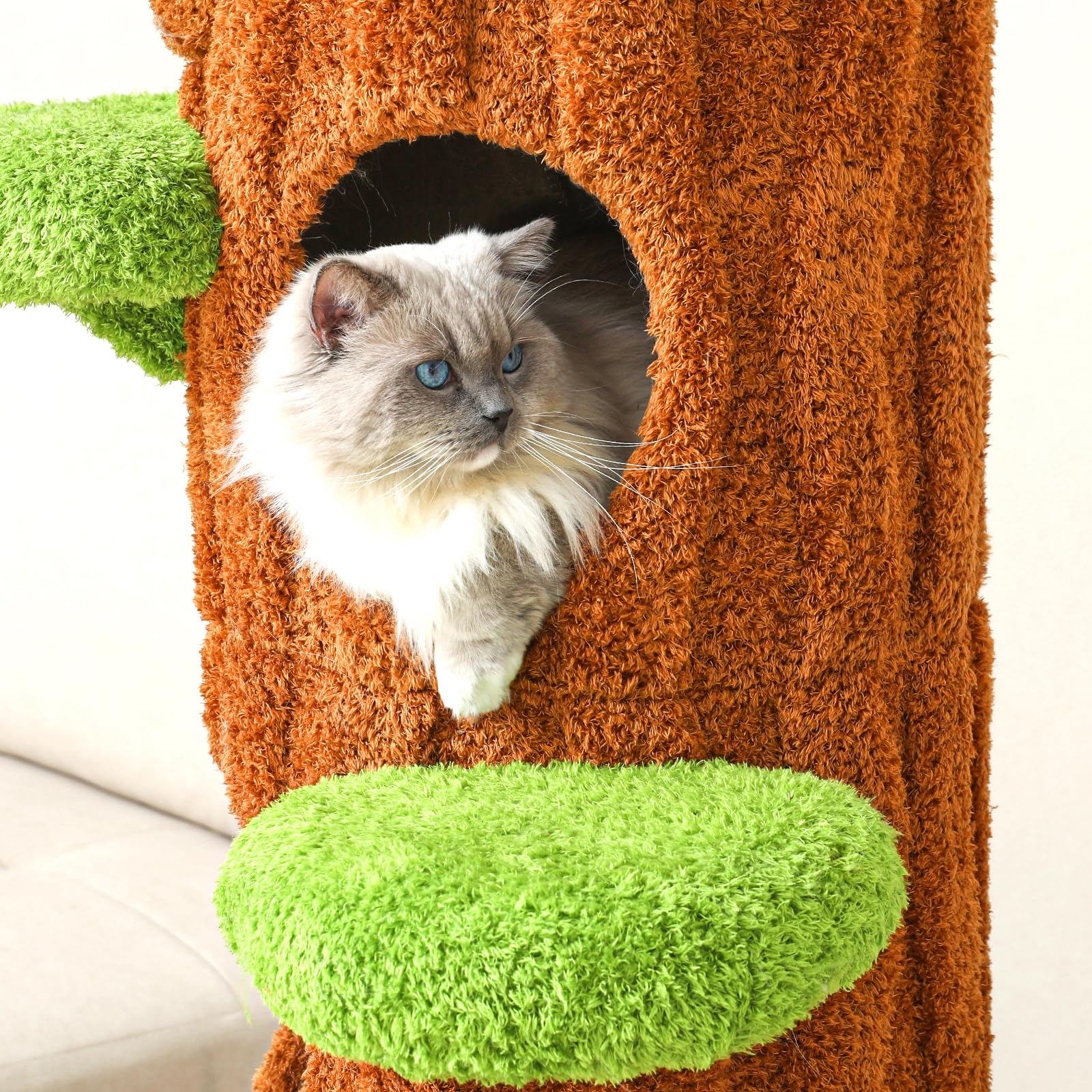Xiamiao Magic Forest Cat Tree Tower, 62 inches Tall, Real Solid