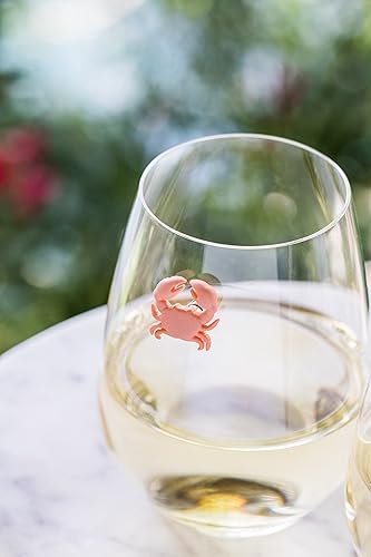 Miniatura 6 de Juego de 6 marcadores magnéticos para vino de playa, diseño tropical de verano, Resina