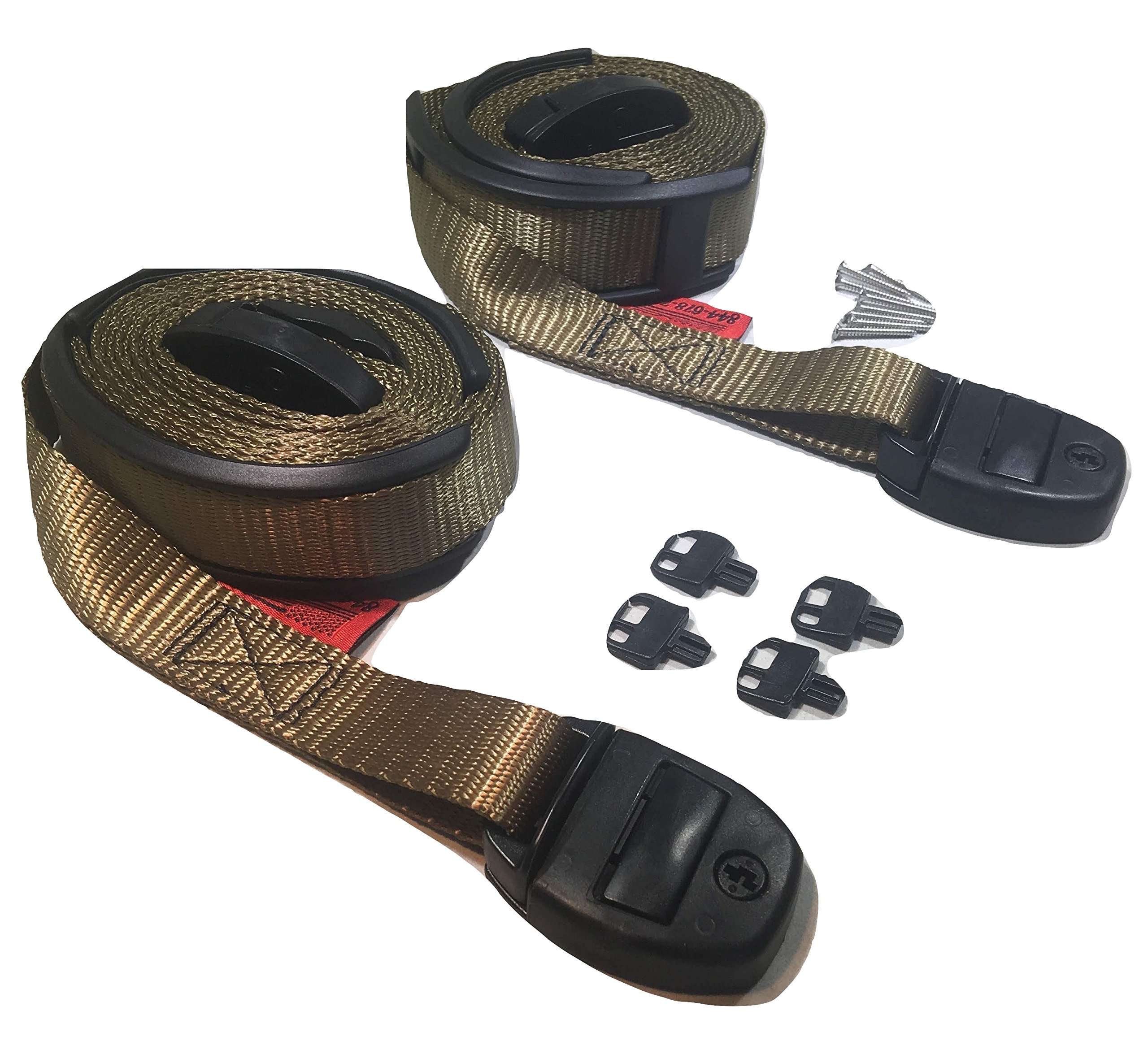 Nexus Locking Center Release Spa Hot Tub Cover Adjustable Wind Straps 12 Ft. - Olive Drab