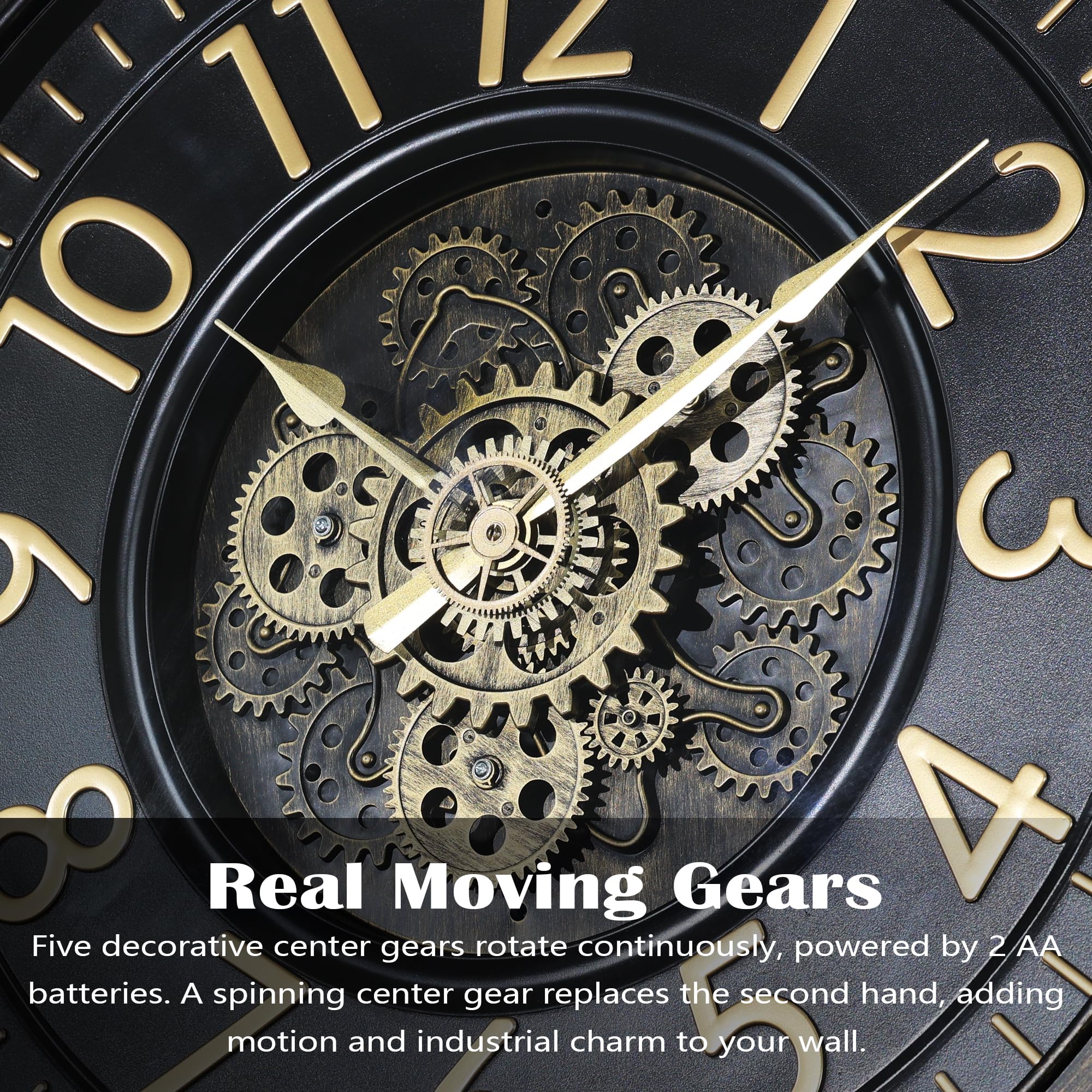 top gear turns back the clock AYRELY® 24IN Decorative Moving Large Wall Clock, Oversized Industrial Steampunk Gears, Big Numerals Wall for Modern Living Room Decor (Black) : Home & Kitchen Configuration:Both KITs Thomson Masterpiece Sattelstütze | woom-100876