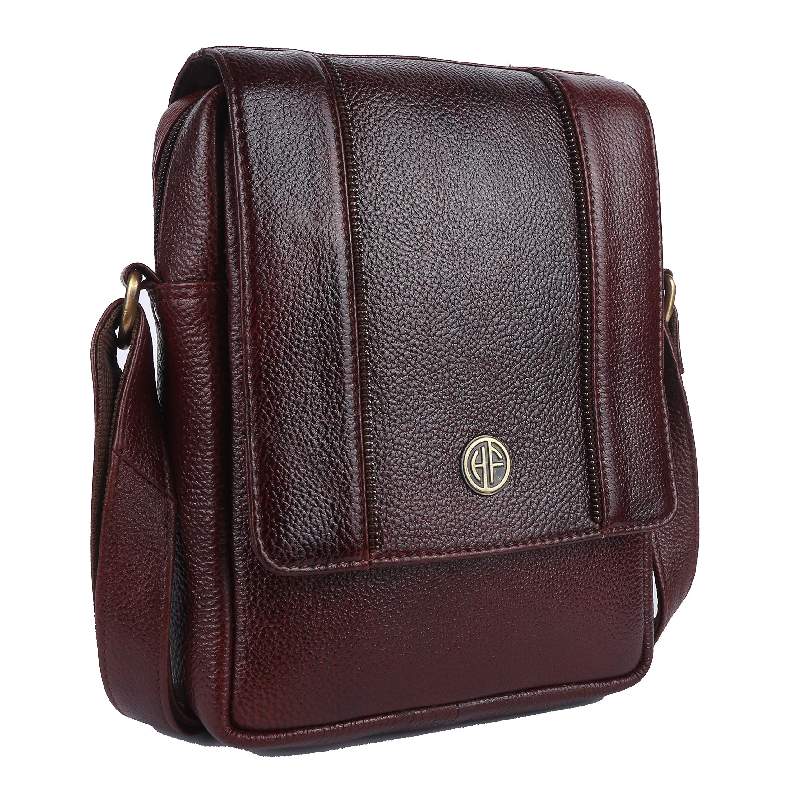 hammonds flycatcher Genuine Leather Sling Bag for Men, Stylish and Spacious Side Bag for Men, Crossbody Bag for Men Daily Use, Travel, Adjustable Strap, 1 Year Warranty-picture-38