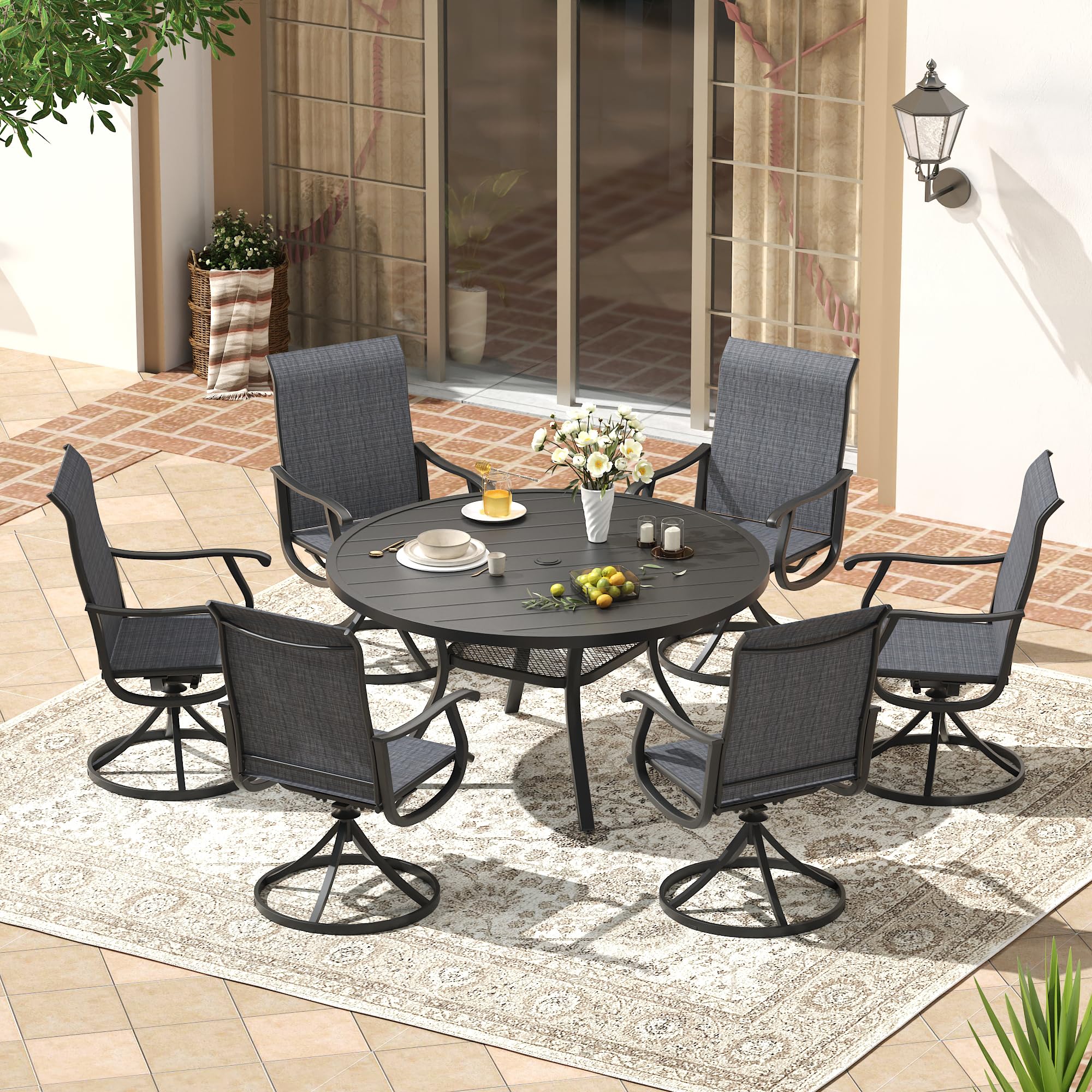 15 patio umbrella with table base 15 Feet Double-Sided Patio Umbrella with 48 LED Lights-Beige