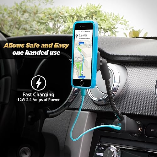 Miniatura 4 de Scosche Soporte magnético para teléfono para automóvil, adaptador USB para encendedor de cigarrillos con soporte para teléfono, enchufe de 12 V,