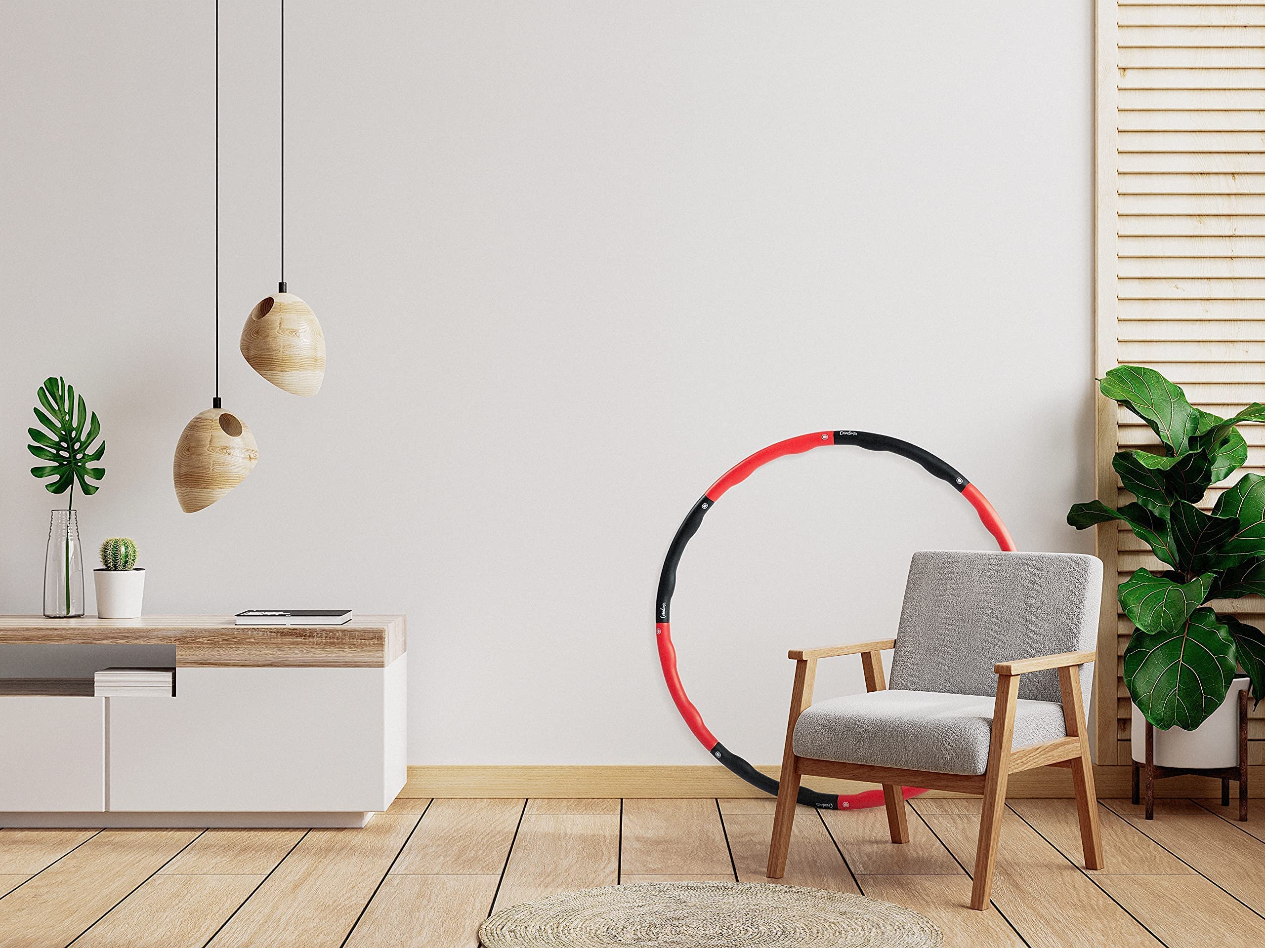 Hula Hoop Hullahub - Pneumatico per adulti, 1,2 kg, per il fitness, per principianti e avanzati, con custodia, piano di allenamento e metro a nastro