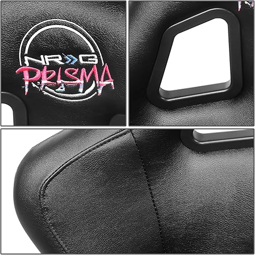 Miniatura 10 de NRG Asiento de cubo + cojines + soportes laterales + adhesivo USPL, rojonegro (FRP-300RD)