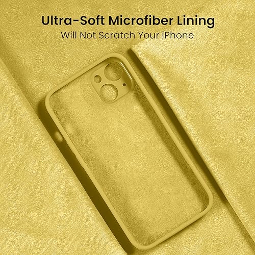 Miniatura 374 de FireNova Funda para iPhone 14 Pro, funda de silicona mejorada [protección de cámara] con [2 protectores de pantalla], forro interior de microfibra