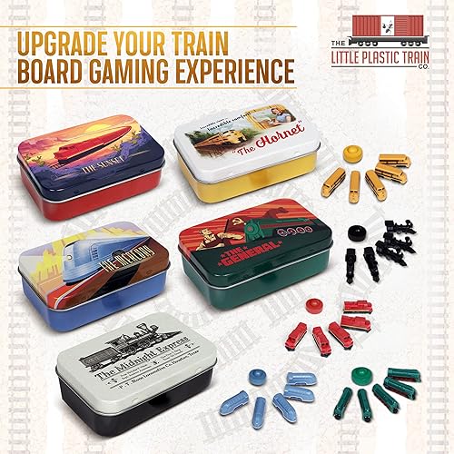 Miniatura 6 de Hornet Deluxe - Juego de tren de mesa  Piezas de jugador para boleto para montar y otros juegos de mesa de tren para adultos, familiares y niños