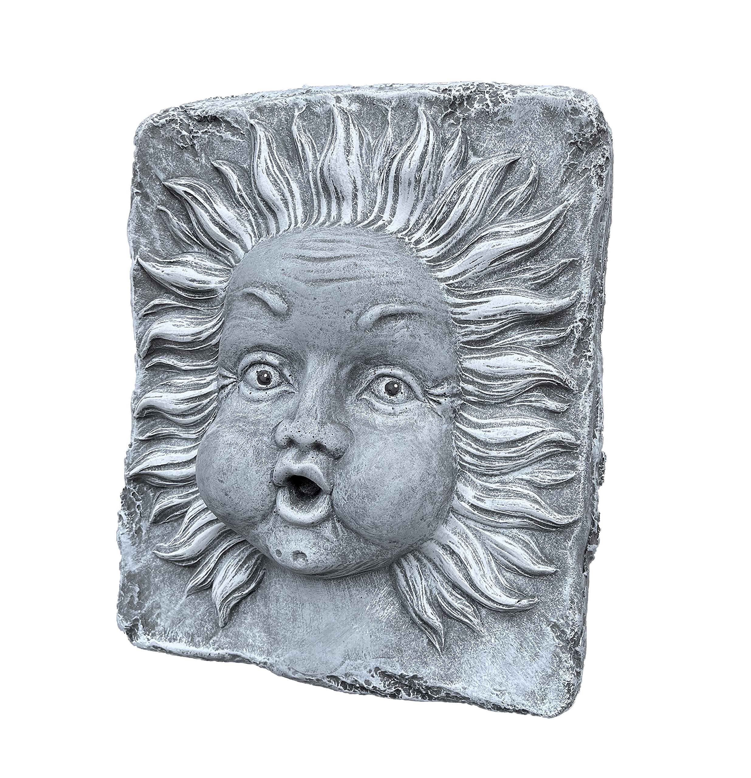 stoneandstyle Wind Il Vento Wall Relief Frost-Proof Solid Cast Stone