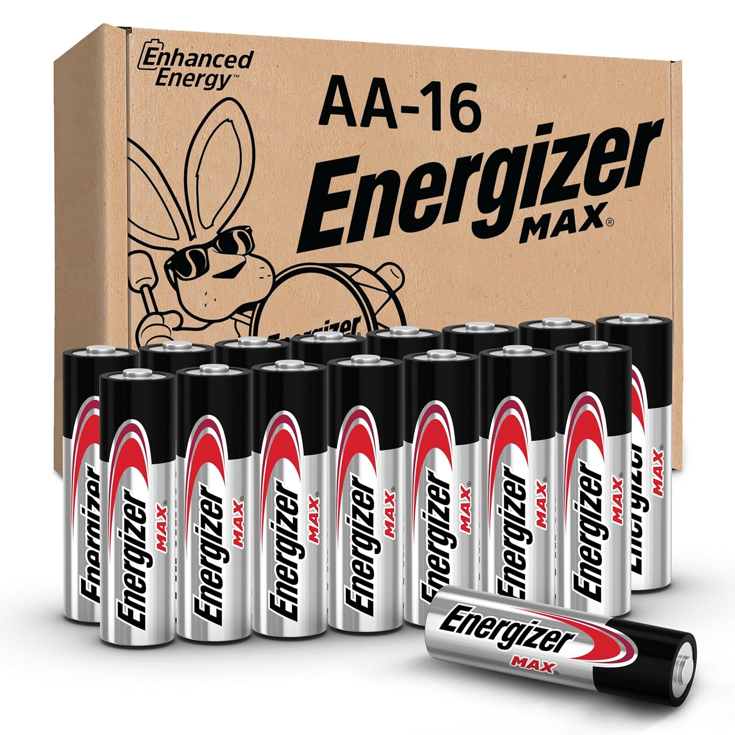 Energizer MAX AA Batteries 16 Pack Double A Alkaline Batteries