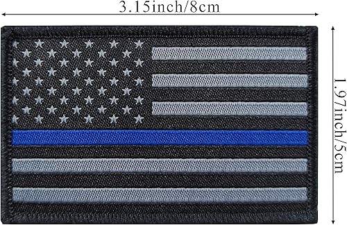 Miniatura 9 de JBCD Paquete de 2 parches de bandera estadounidense de Estados Unidos, parche táctico de bandera del orgullo para ropa, sombrero, equipo militar