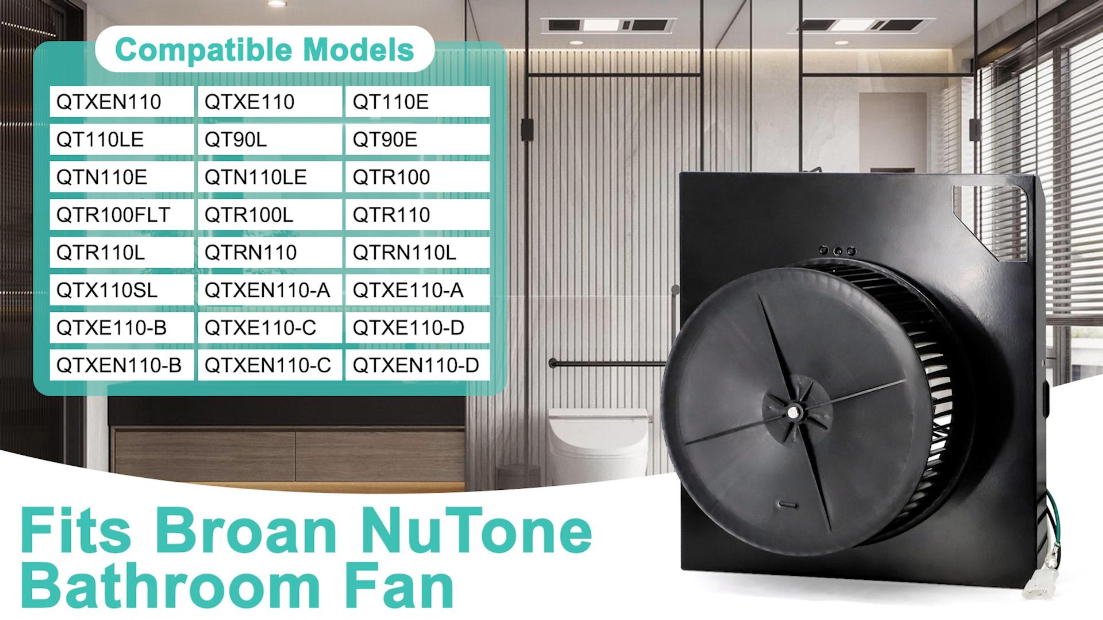 Hipoilk S97020971 Bathroom Fan Motor Assembly for Broan Nutone