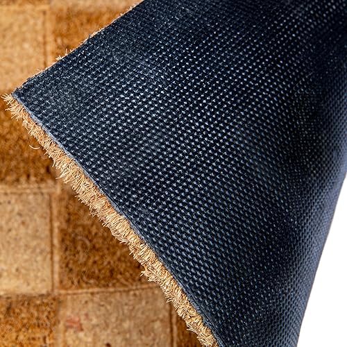 Miniatura 6 de Creative Co-Op Impresión de tablero de ajedrez grabado y parte trasera de PVC, felpudo natural, 32