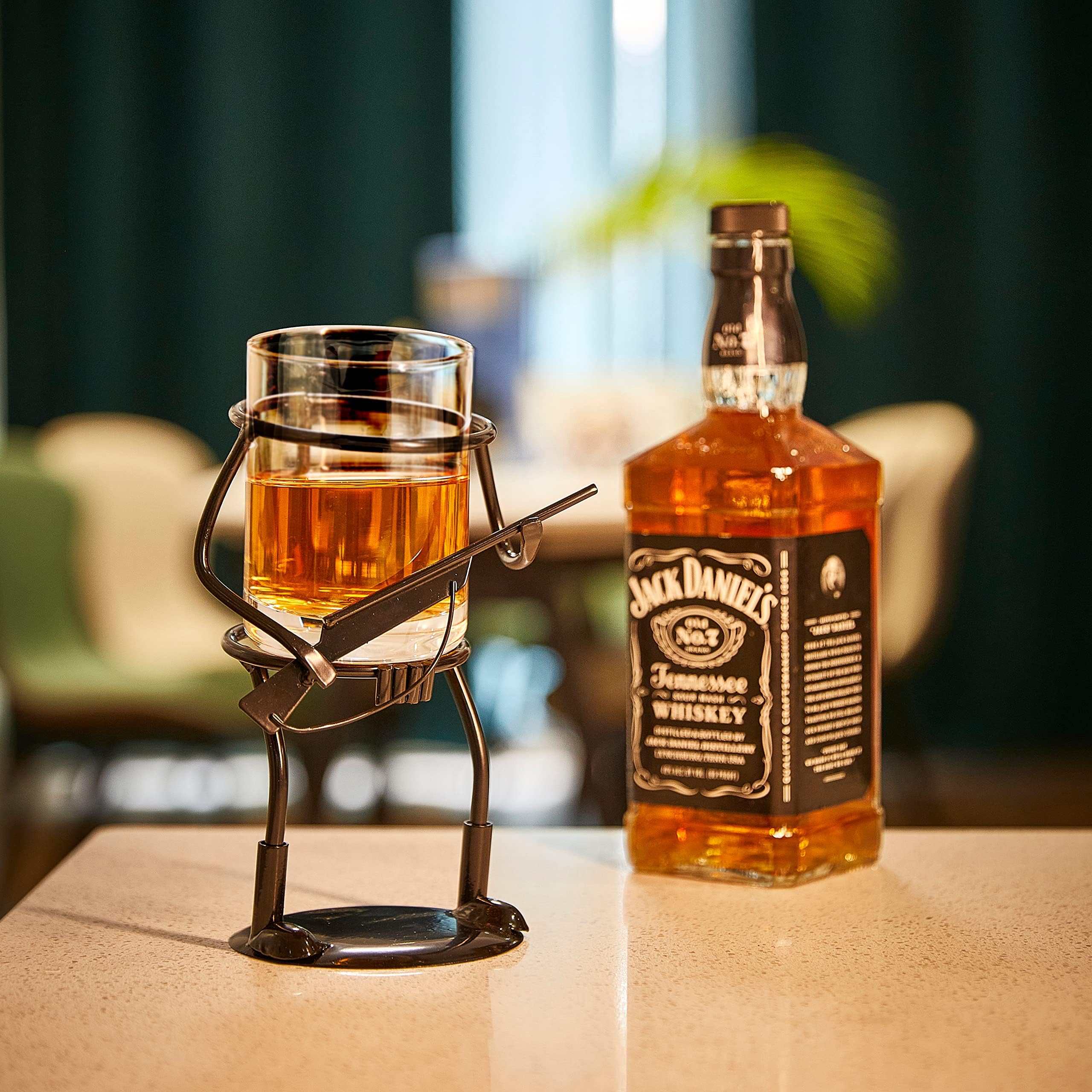 Amazon.com | Rifle Hunter Whiskey Glass - Bullet Glass & Metal Cup ...