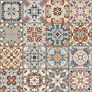 Moroccan Faux Tile Wallpaper Peel and Stick 17.7