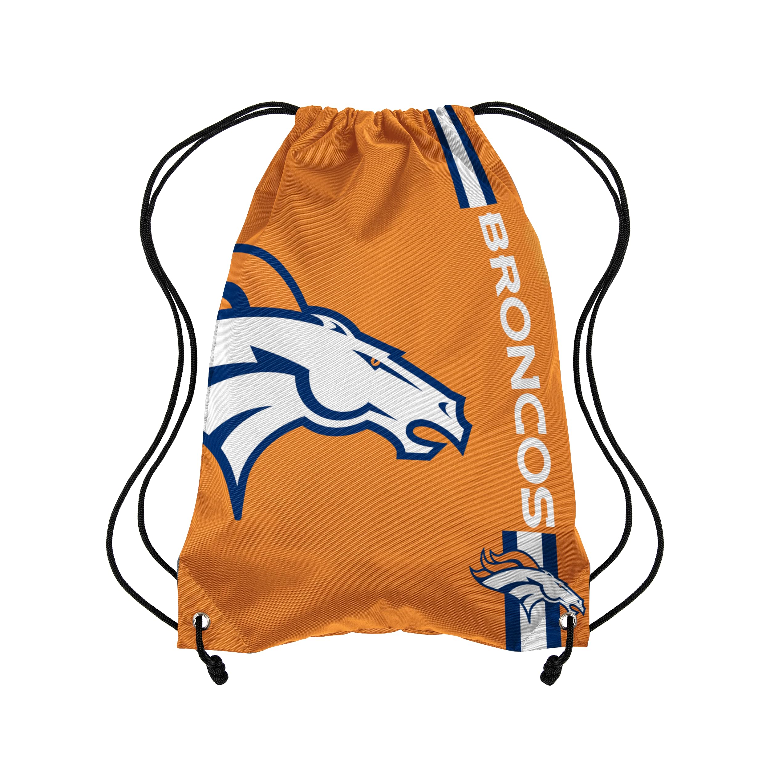 FOCO Denver Broncos NFL Alternate Color Big Logo Drawstring Backpack - Orange
