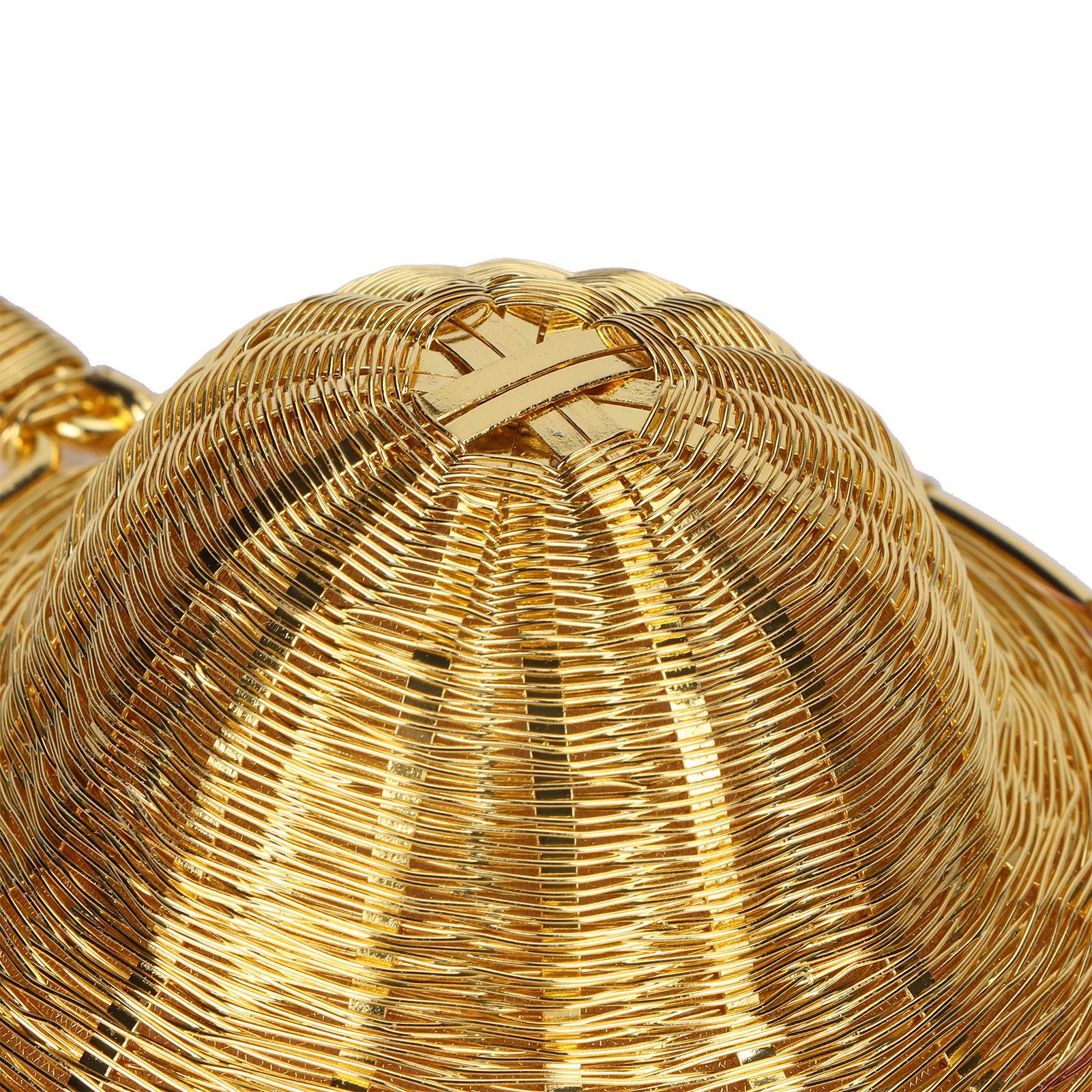 Passoire à thé en cuivre pur, filtre à thé en feuilles mobiles réutilisable, conception à mailles fines double couche tissée à la main pour une infusion optimale, forme creuse