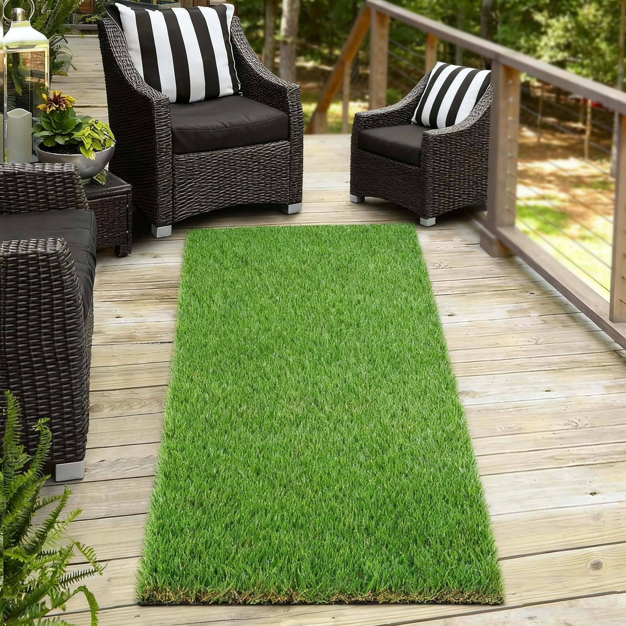 Amazon.com: XLX TURF Artificial Grass Runner Rug 3 FT x 15 FT