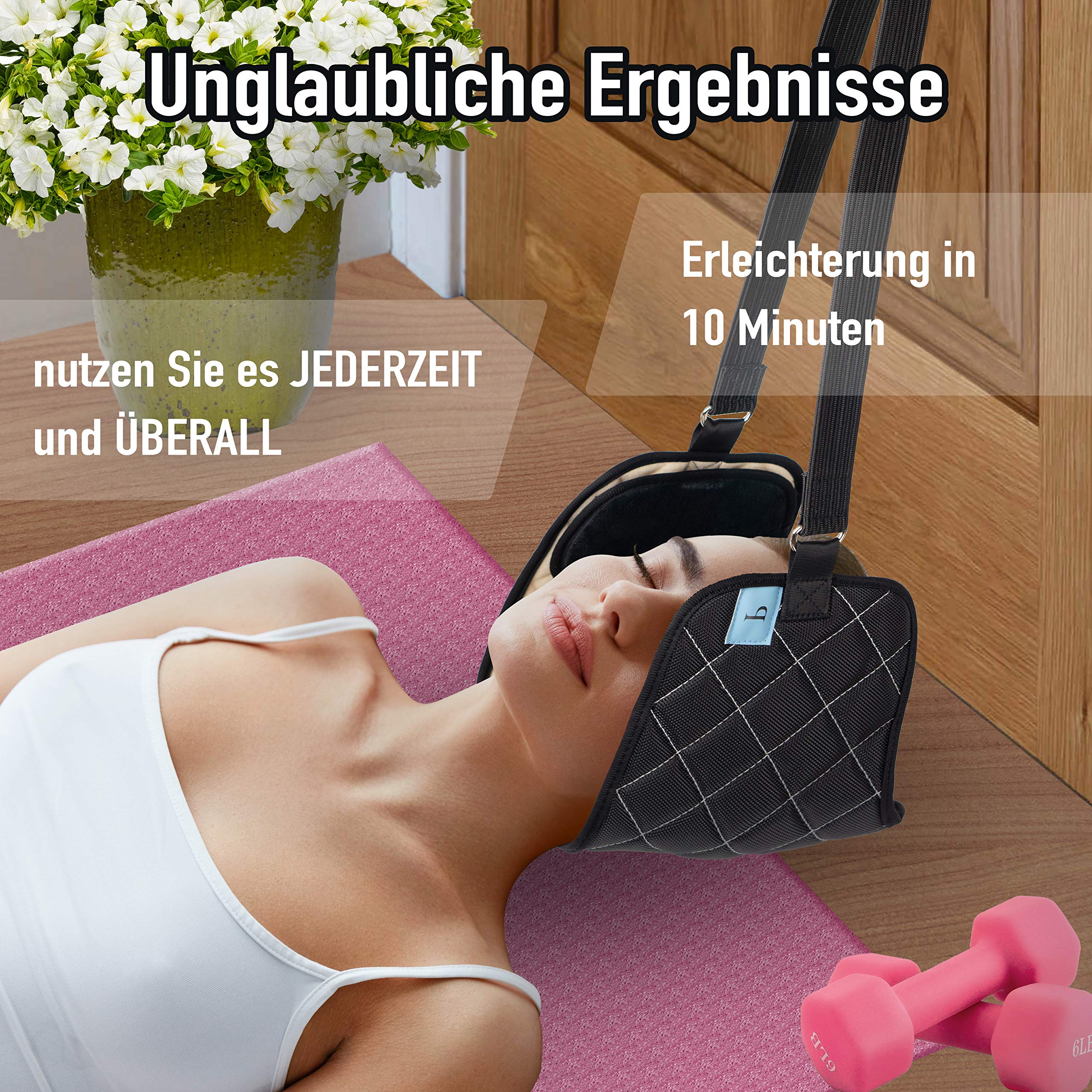 PASSTI Hals Hängematte zur Linderung von Nacken Schmerzen Nacken Hängematte für Verspannungen im Nacken-, Kopf-, Halsbereich-Hängematte für Nacken als Massagegerät Nacken Schulter Drogerie & Körperpflege