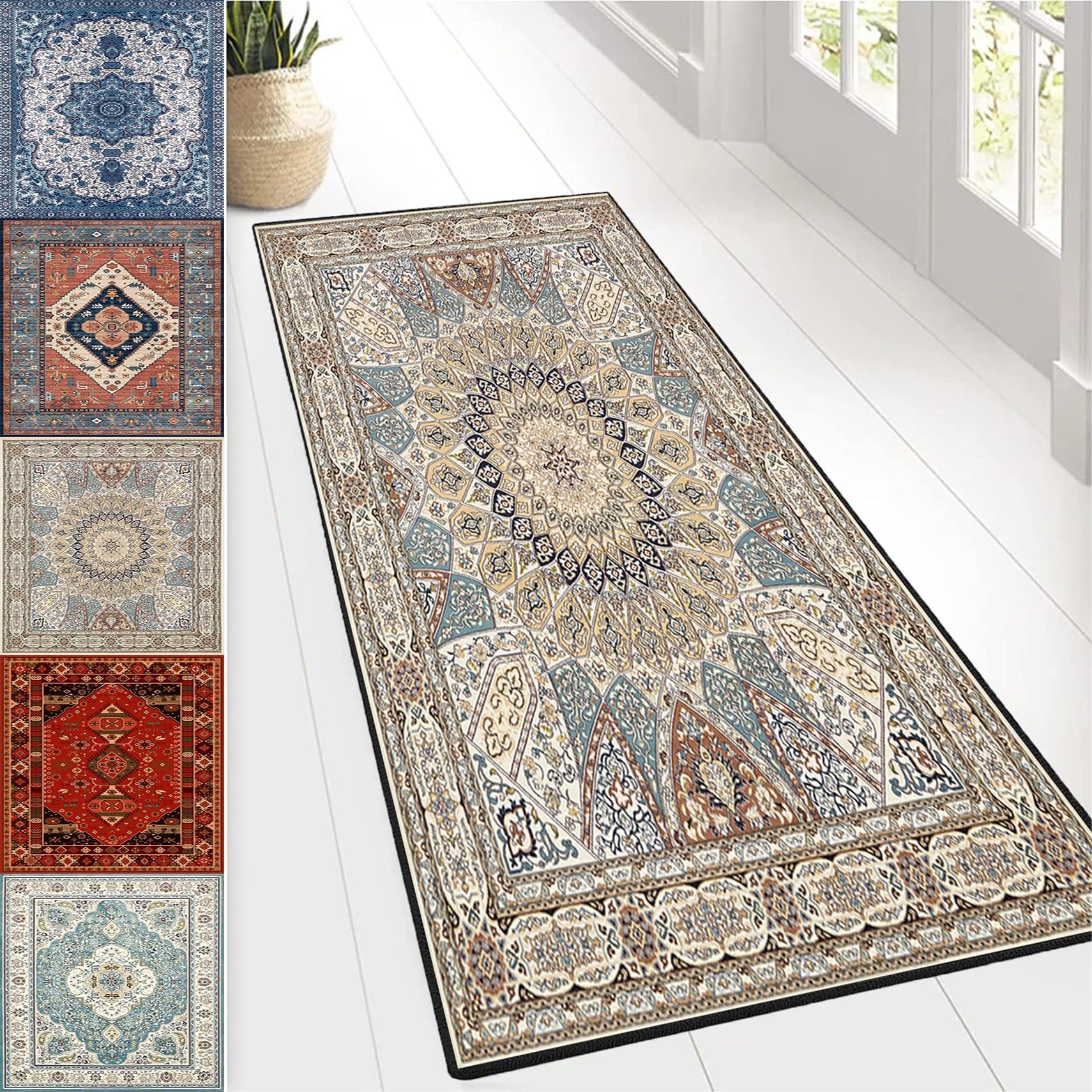 Alfombra antideslizante 80 x 280 cm lavable para proteger el suelo de cocina