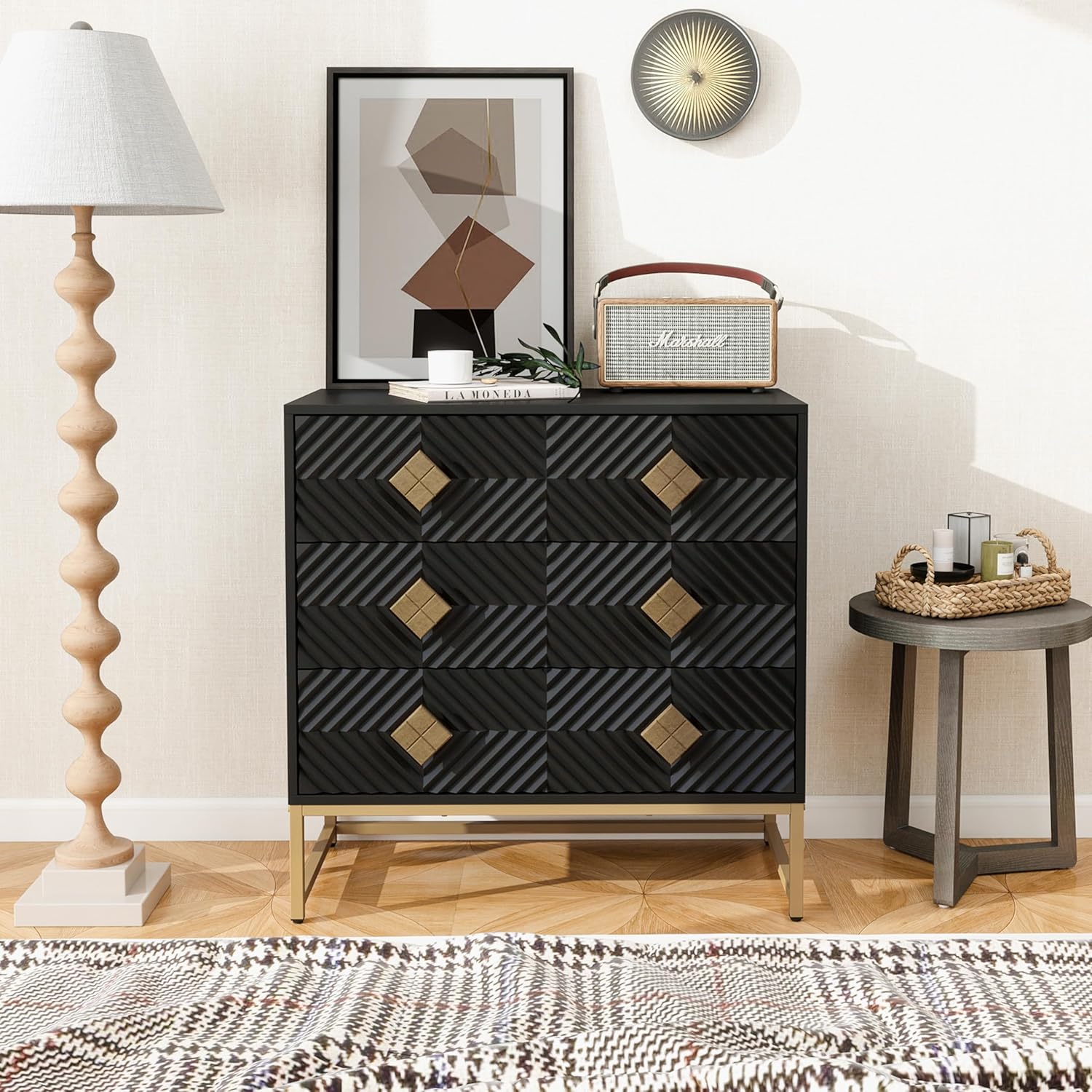 MYEYPEL 3 Drawer Storage Modern Dresser
