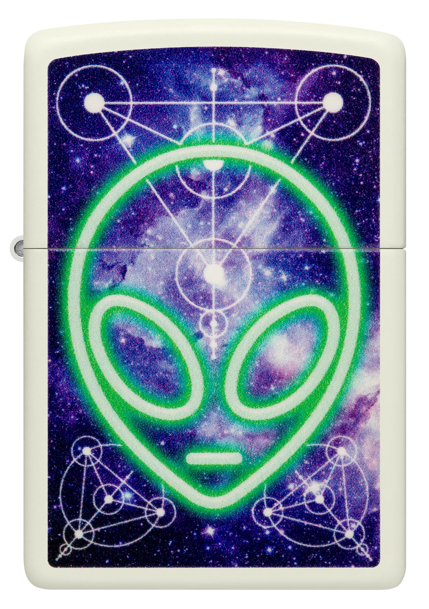 Zippo Sturmfeuerzeug - Alien, Glow-in-The-Dark, Color Image - Nachfüllbar - Wiederverwendbar - Windfestes Design - Geschenkbox - Made in USA