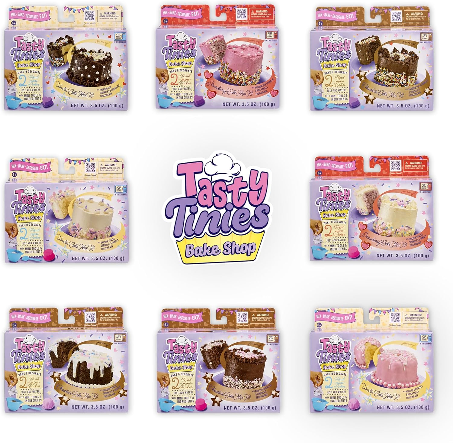 Goliath Tasty Tinies Bake Shop 8 Pack Contains 8 Complete