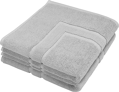 Vista 35 de GLAMBURG Paquete de 2 tapetes de baño de algodón prémium de 20 x 32 pulgadas, 100% algodón hilado en anillo, calidad de hotel y spa, 21.16 oz/m²
