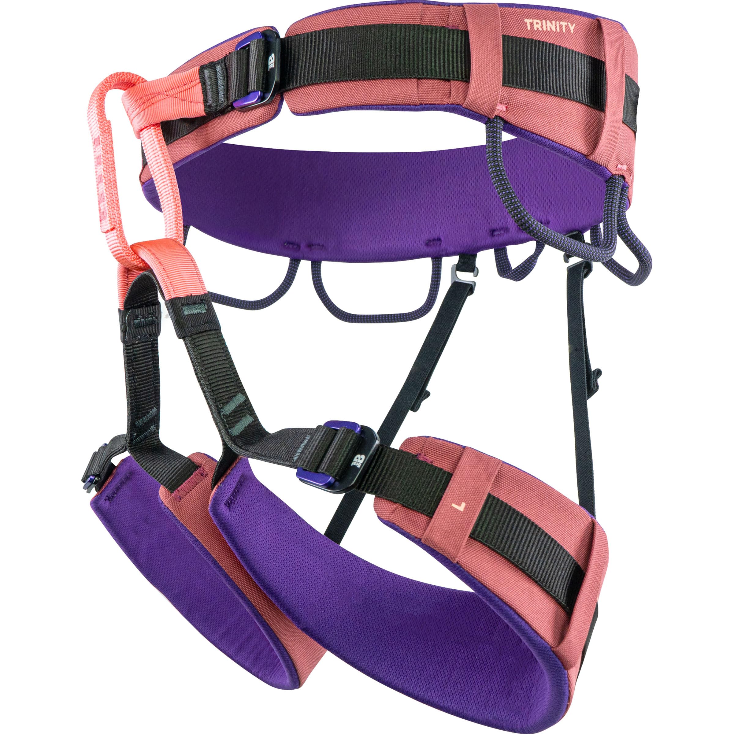 Beal Trinity - Arnés de escalada unisex (69-79 cm), color rosa