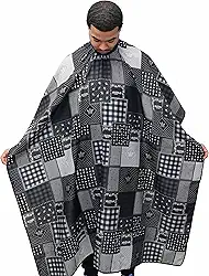 Capa de barbeiro masculina grande para cortar cabelo bandana capa de barbeiro à prova d'água botões de pressão à prova d'água