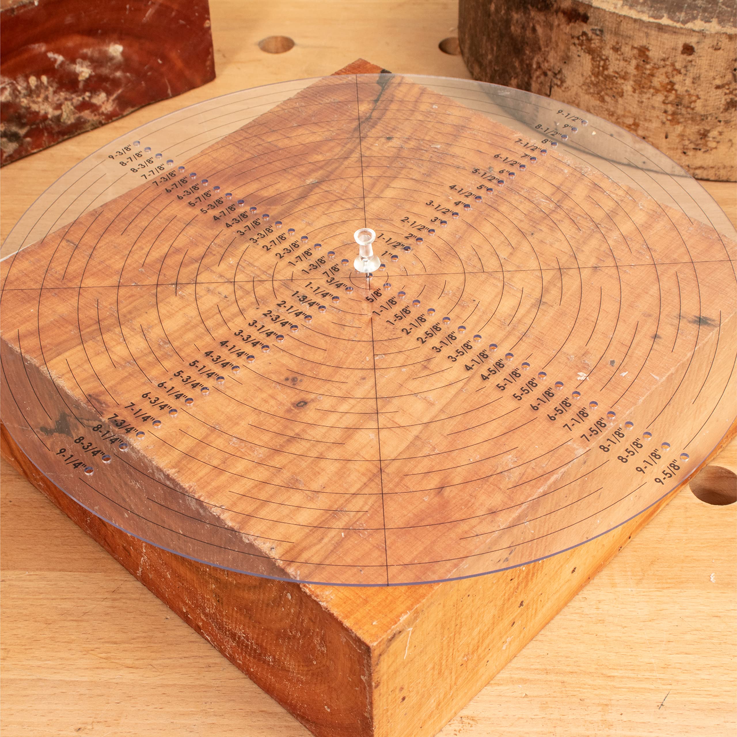 Cheap Round Center Finder Compass Clear Acrylic Lathe Centering Tool