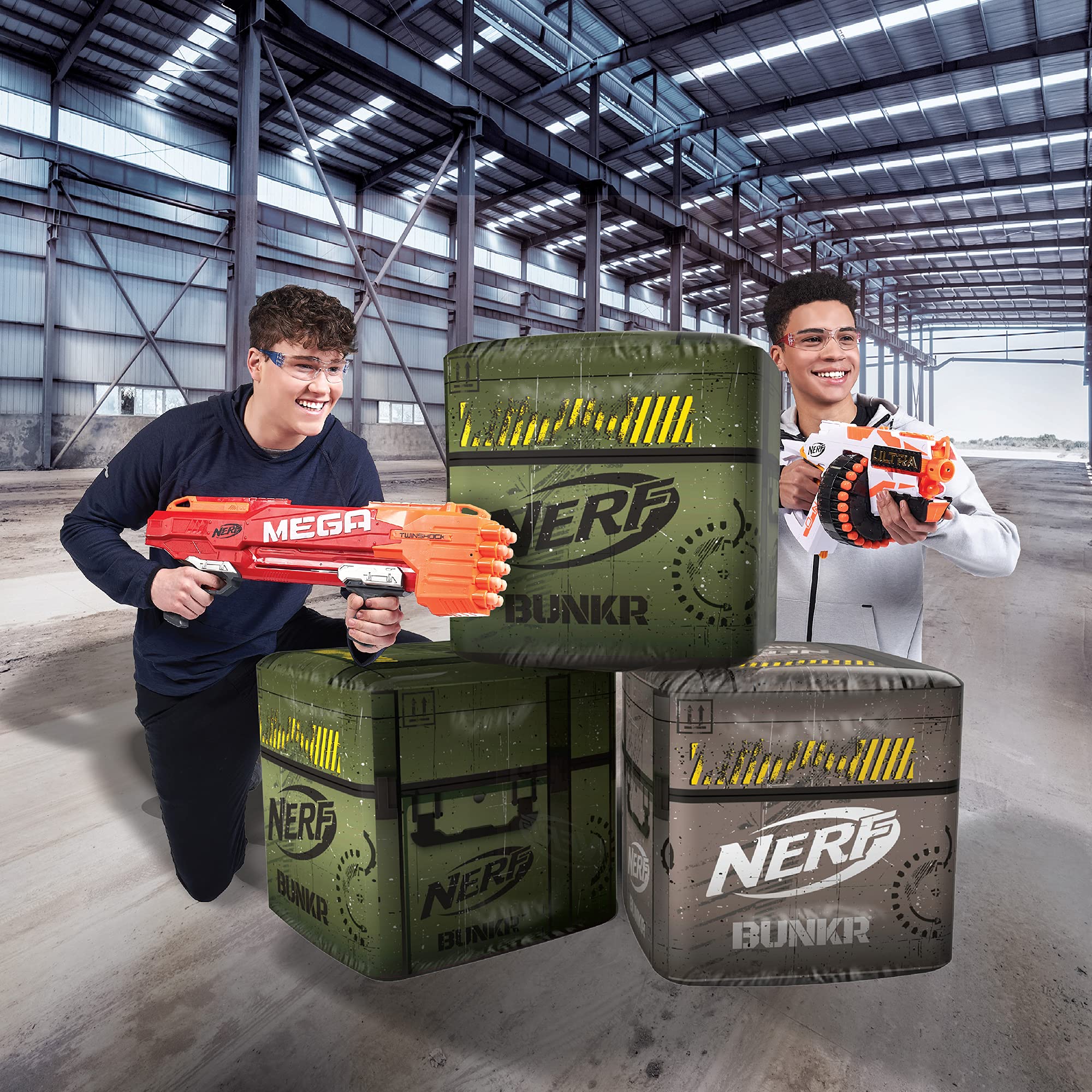 Buy Nerf Bunkr BKN3404 Nerf Go Set3 Inflatable Stackable Obstacle