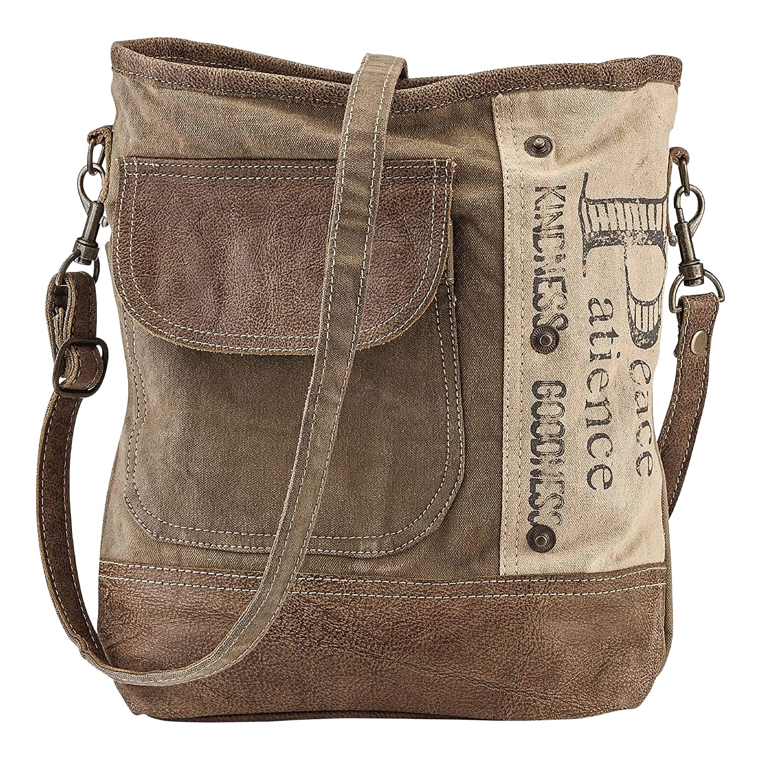 PGI Upcycled Canvas Shoulder Bag