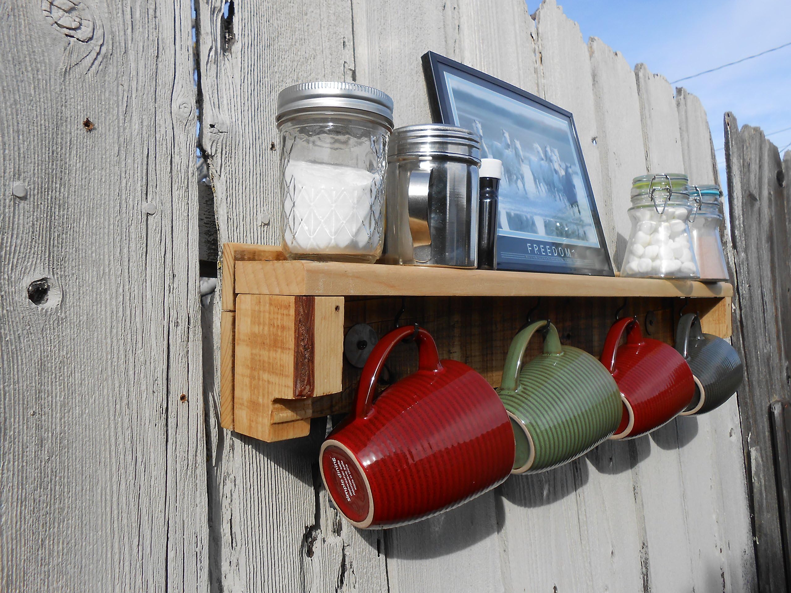 Pallet Mug Holder - Natural